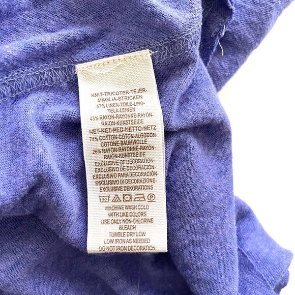 FREE PEOPLE Top Meant To Be Cutout Embroidered Tee Top OB778759 *Flaw - Picture 5 of 13